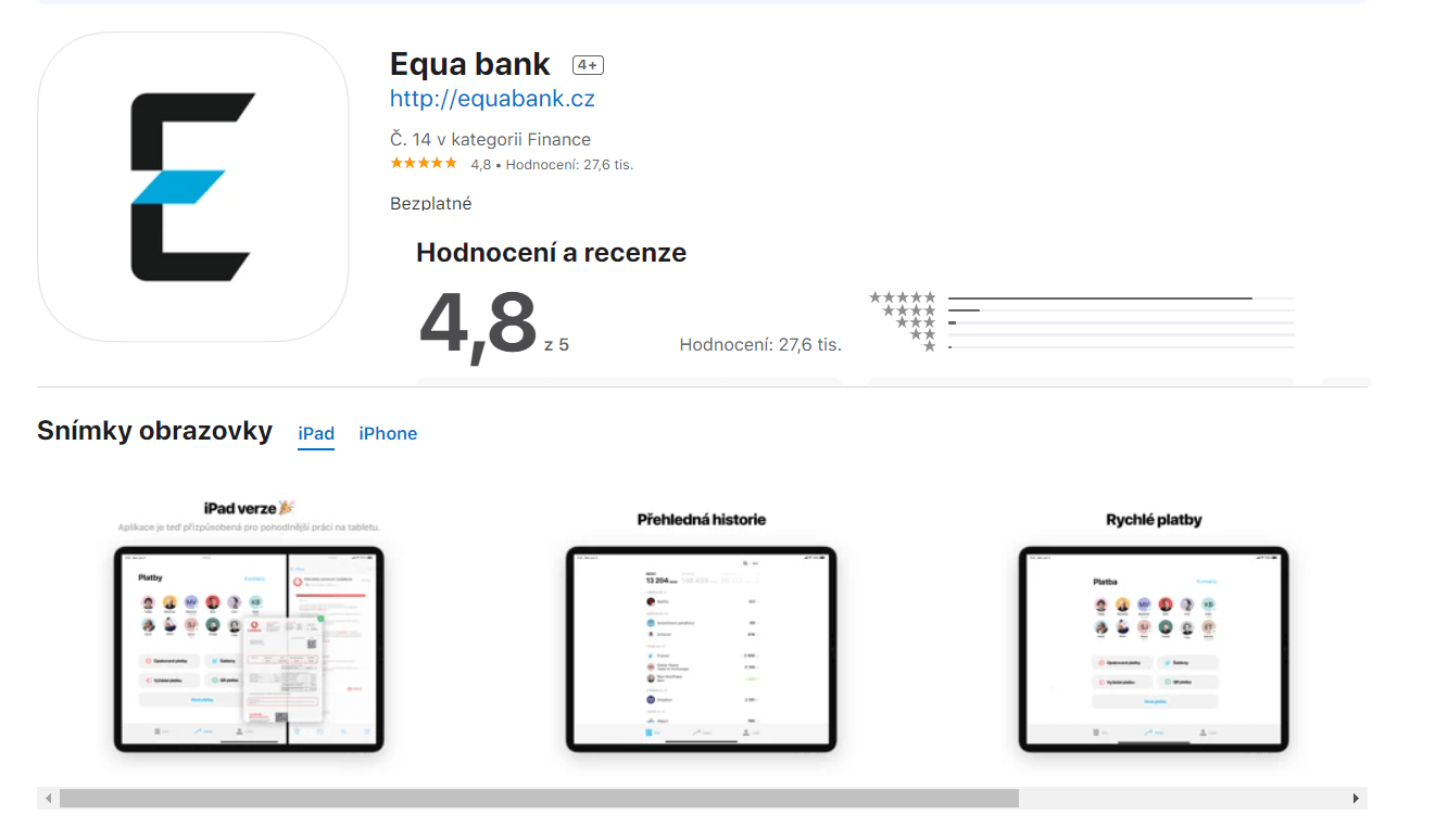 Hodnocení uživatelů v App Store