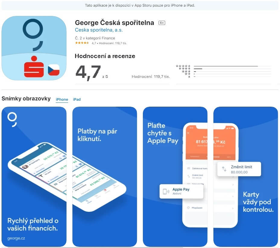 George v mobilu App Store