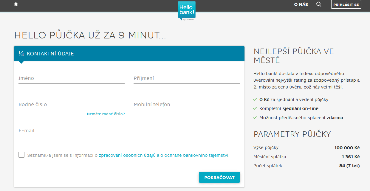 Jak podat žádost o půjčku – kontaktní údaje