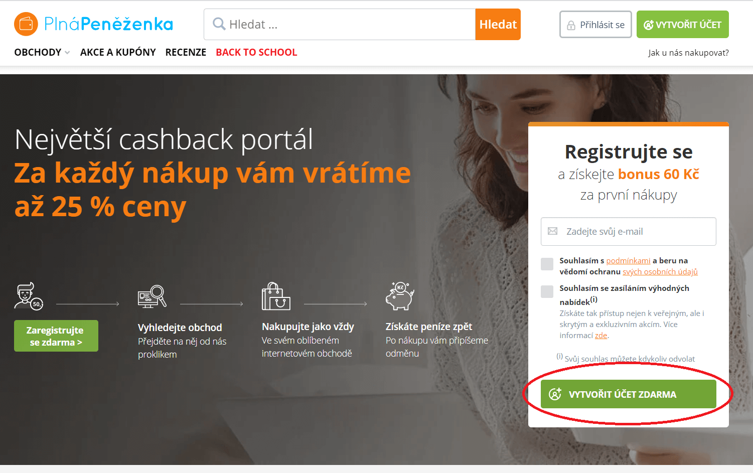 Registrace Plná Peněženka