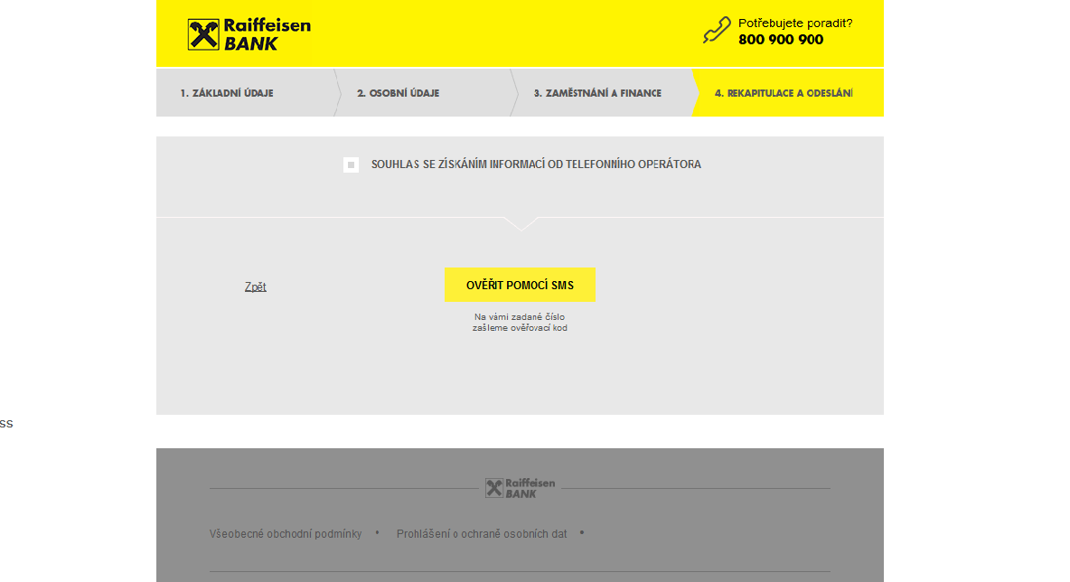 Žádost o půjčku – ověření