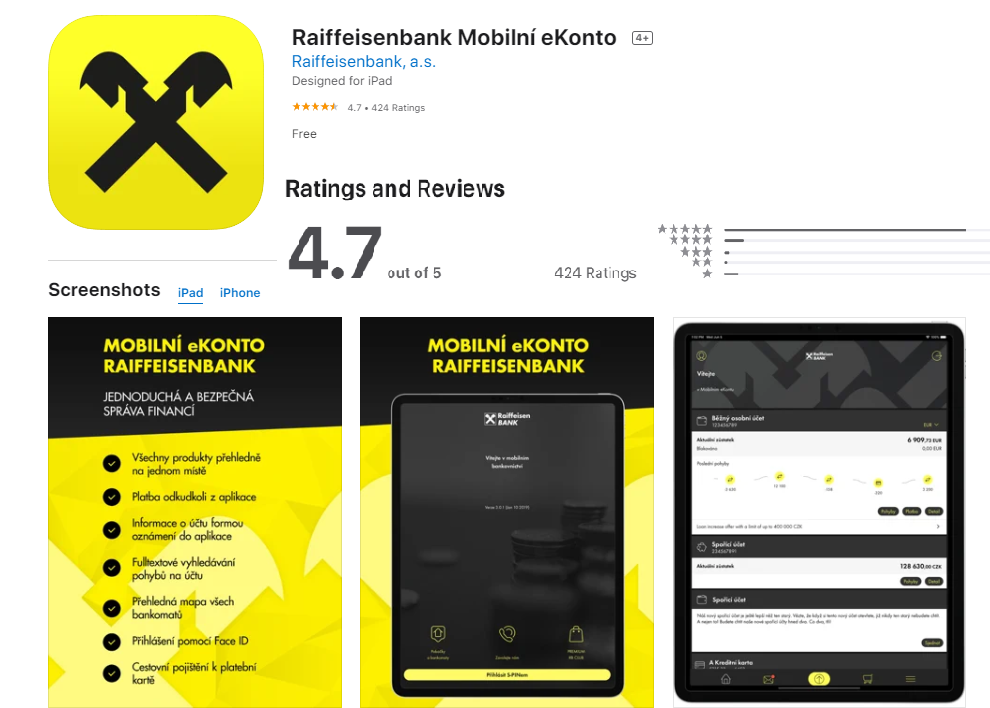 Mobilni eKonto App Store