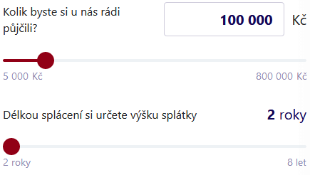 Expres půjčka Moneta kalkulačka