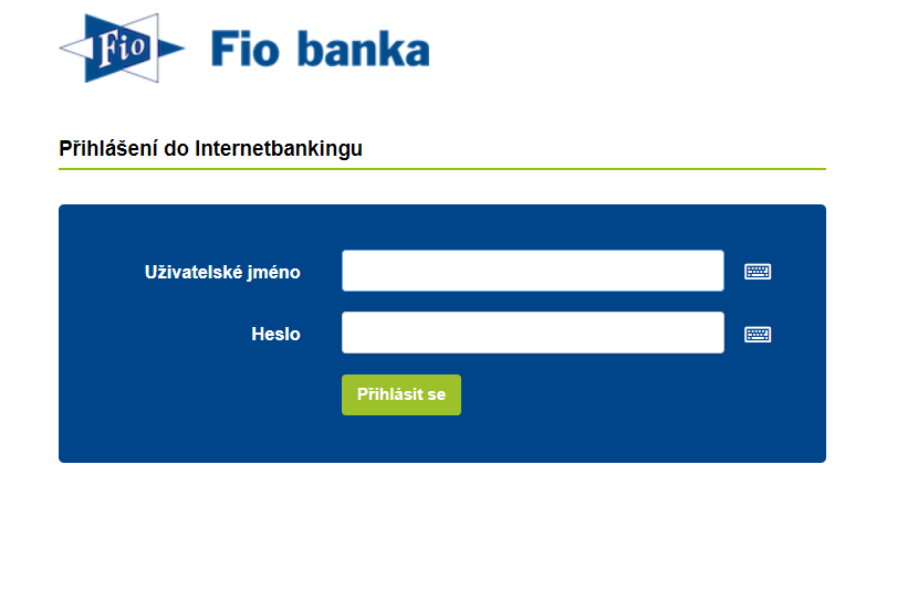 Žádost o půjčku – přihlášení do bankovnictví